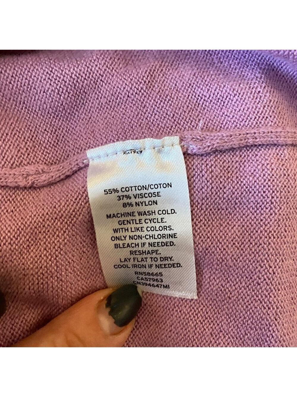 CASLON BNWT Bishop Sleeve Sweater Xsmall Lavender - Picture 10 of 10